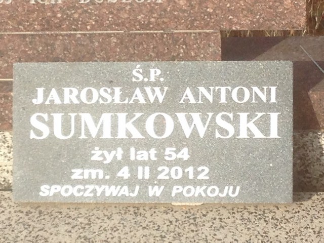Grób Jarosław  Sumkowski 