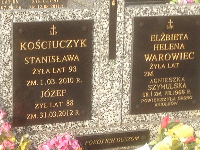 Stanisława Kościuczyk 1917 Białystok - Grobonet - Wyszukiwarka osób pochowanych