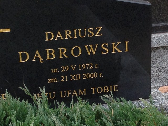 Dariusz Dąbrowski 1972 Białystok - Grobonet - Wyszukiwarka osób pochowanych