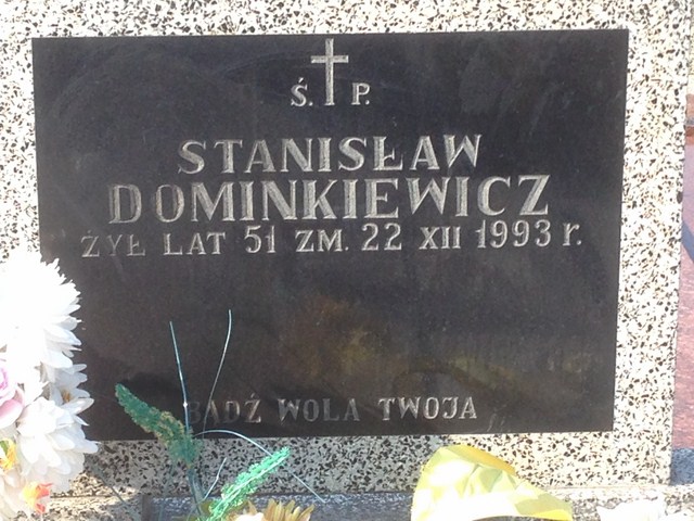 Stanisław Dominkiewicz 1942 Białystok - Grobonet - Wyszukiwarka osób pochowanych