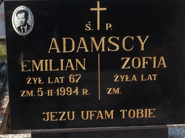 Zofia Adamska 1930 Białystok - Grobonet - Wyszukiwarka osób pochowanych