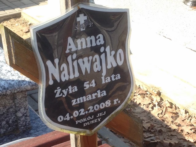 Grób Anna Naliwajko