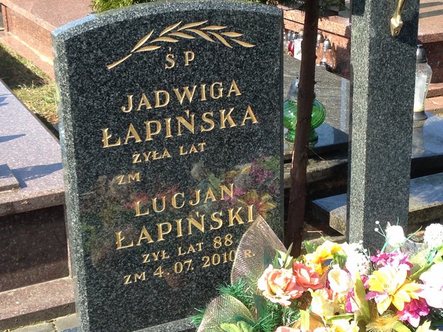 Grób Jadwiga Łapińska