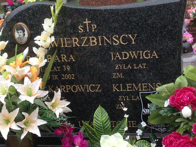 Klemens Świerzbiński 1932 Białystok - Grobonet - Wyszukiwarka osób pochowanych