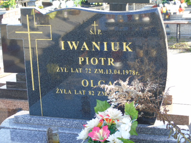 Piotr Iwaniuk 1926 Białystok - Grobonet - Wyszukiwarka osób pochowanych