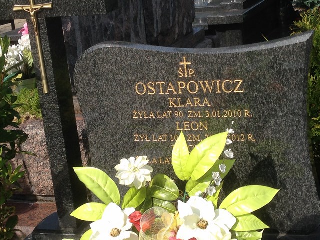 Jerzy Ostapowicz 1943 Białystok - Grobonet - Wyszukiwarka osób pochowanych