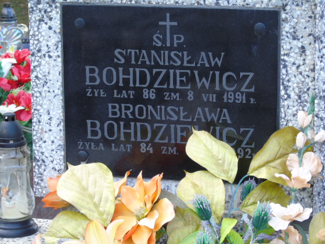 Bronisława Bohdziewicz 1908 Białystok - Grobonet - Wyszukiwarka osób pochowanych