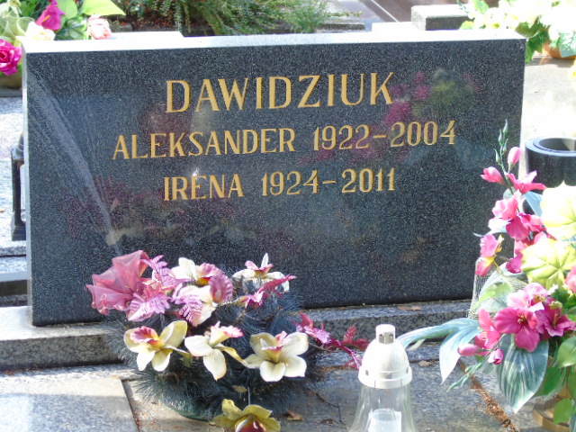 Irena Dawidziuk 1924 Białystok - Grobonet - Wyszukiwarka osób pochowanych