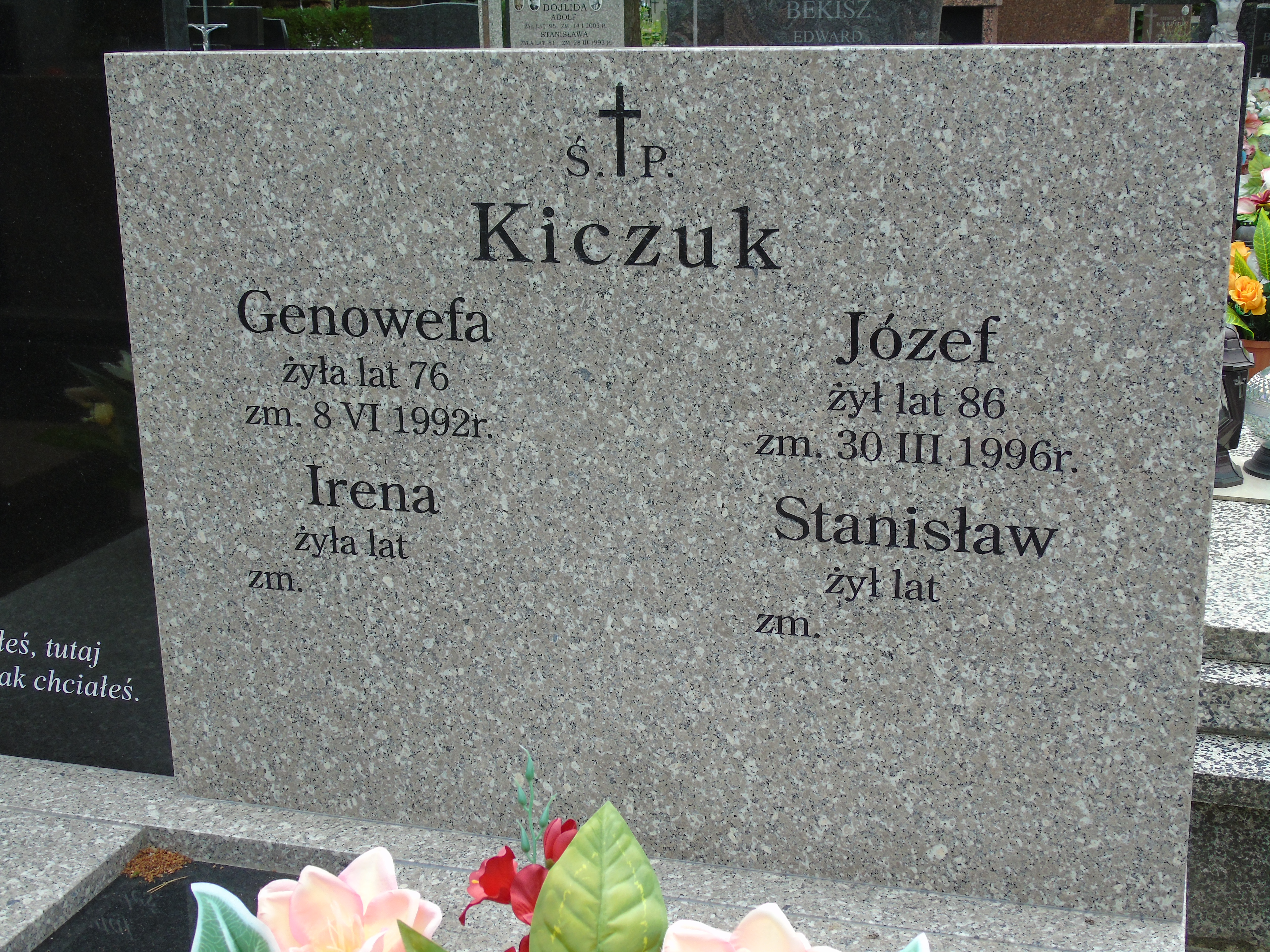 Józef Kiczuk 1910 Białystok - Grobonet - Wyszukiwarka osób pochowanych