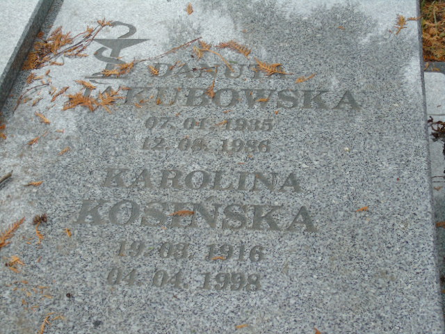 Karolina Kosińska 1916 Białystok - Grobonet - Wyszukiwarka osób pochowanych