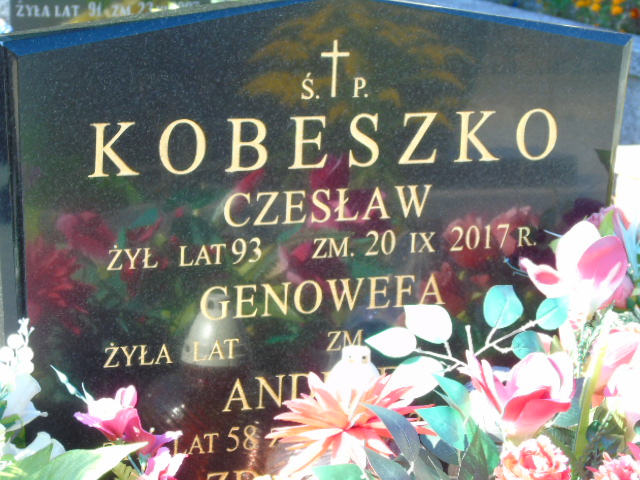 Grób Andrzej Kobeszko