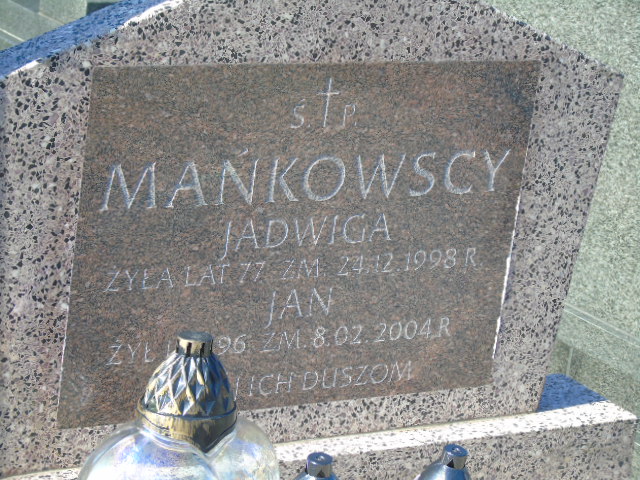 Jan Mańkowski 1908 Białystok - Grobonet - Wyszukiwarka osób pochowanych