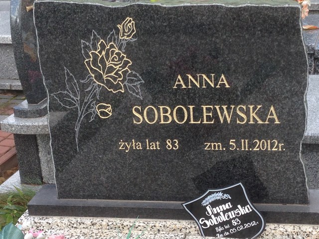 Anna Sobolewska 1929 Białystok - Grobonet - Wyszukiwarka osób pochowanych