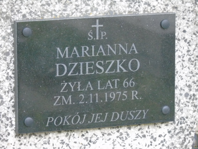 Maria Dzieszko 1909 Białystok - Grobonet - Wyszukiwarka osób pochowanych