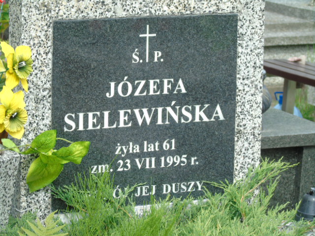 Józefa Sielewińska 1933 Białystok - Grobonet - Wyszukiwarka osób pochowanych