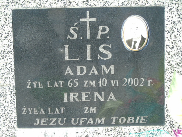 Adam Lis 1937 Białystok - Grobonet - Wyszukiwarka osób pochowanych