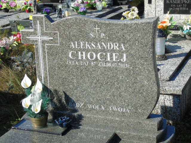 Aleksandra Chociej 1926 Białystok - Grobonet - Wyszukiwarka osób pochowanych