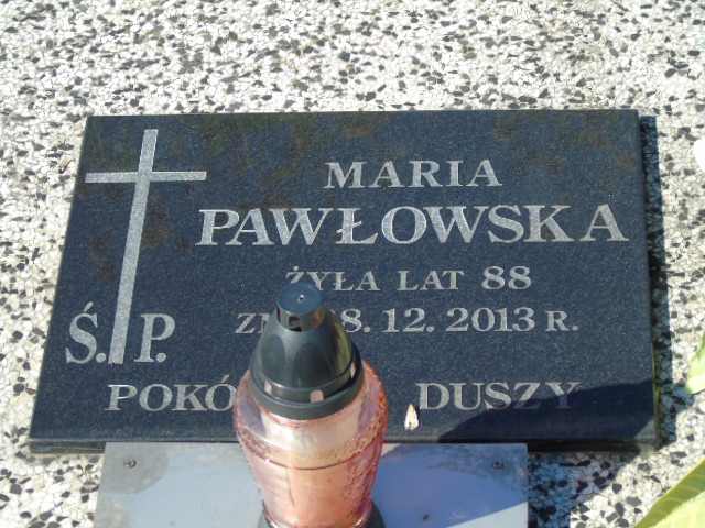 Maria Pawłowska 1925 Białystok - Grobonet - Wyszukiwarka osób pochowanych