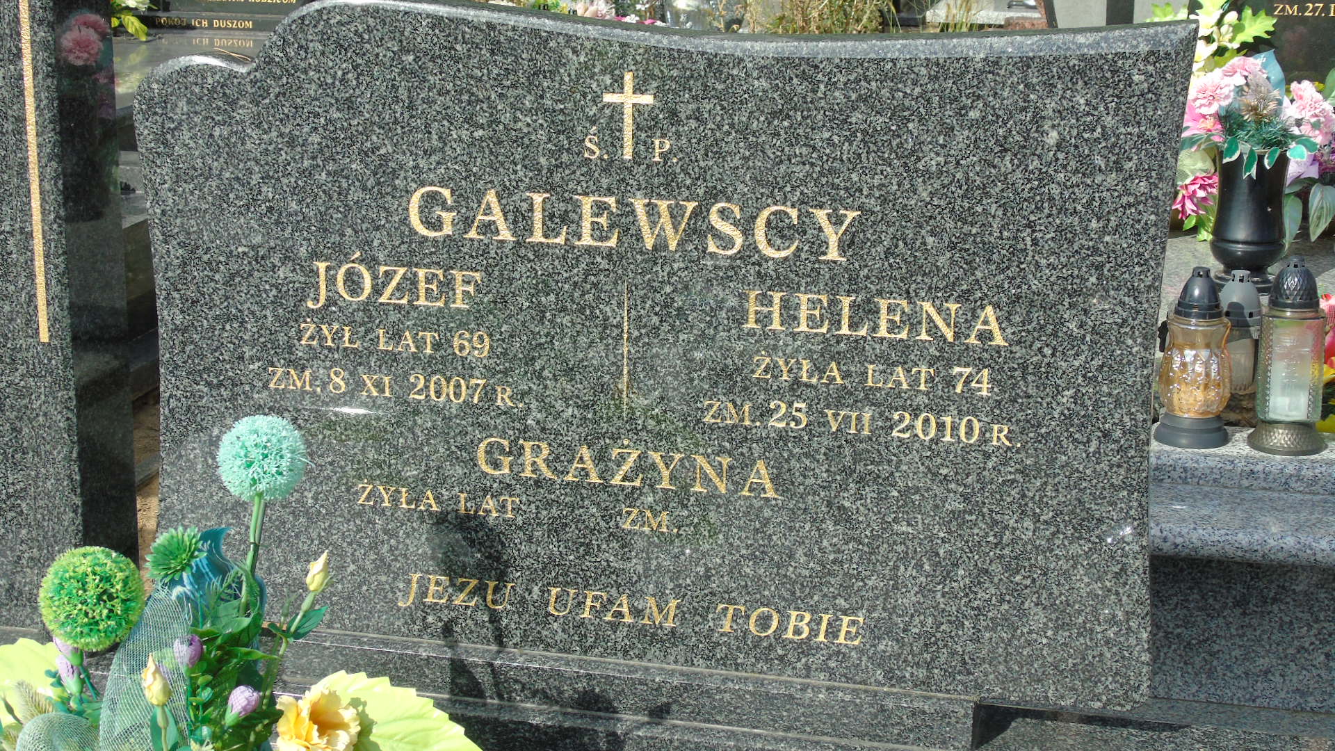 Józef Galewski 1938 Białystok - Grobonet - Wyszukiwarka osób pochowanych