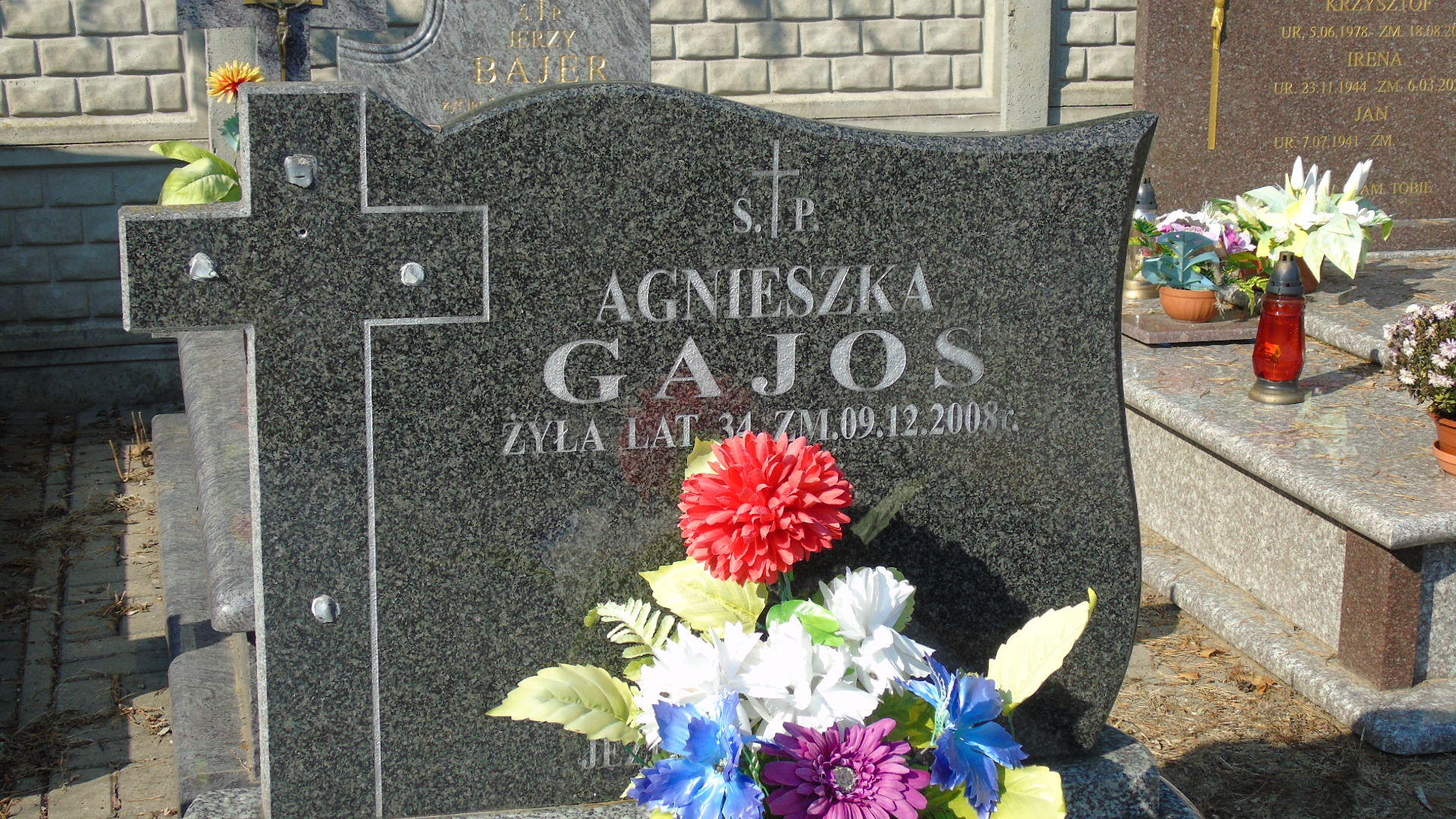 Agnieszka Gajos 1974 Białystok - Grobonet - Wyszukiwarka osób pochowanych