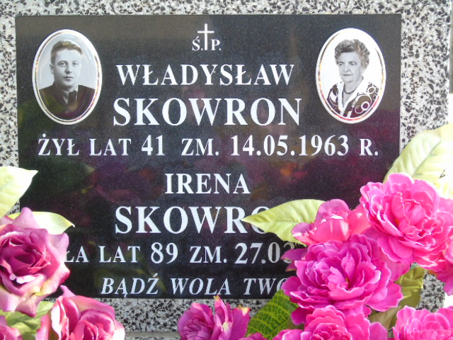 Irena Skowron 1926 Białystok - Grobonet - Wyszukiwarka osób pochowanych