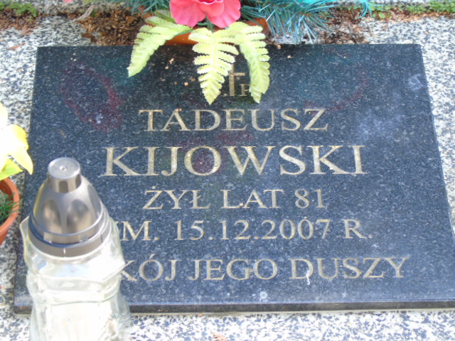 Tadeusz Kijowski 1928 Białystok - Grobonet - Wyszukiwarka osób pochowanych