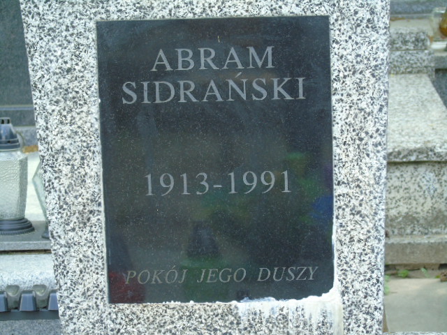 Abram Sidrański 1913 Białystok - Grobonet - Wyszukiwarka osób pochowanych