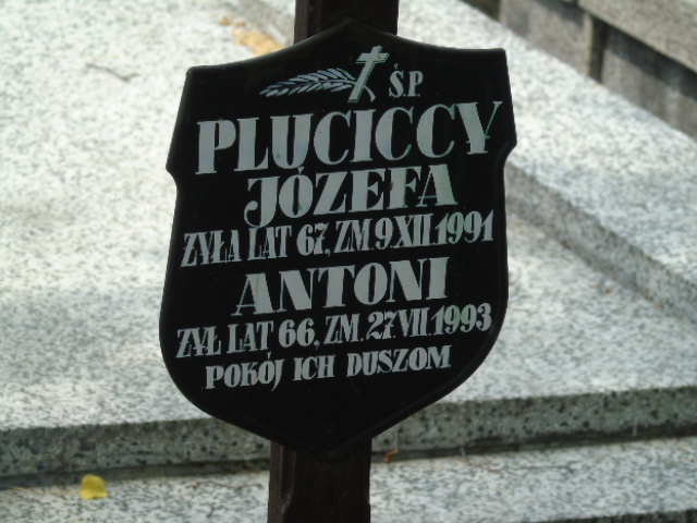 Józefa Plucicka 1924 Białystok - Grobonet - Wyszukiwarka osób pochowanych