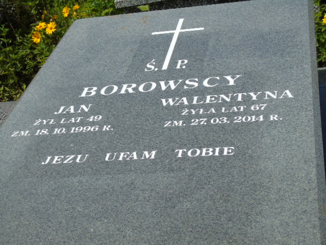 Grób Walentyna Borowska