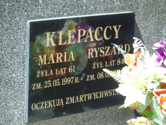 Ryszard Klepacki 1927 Białystok - Grobonet - Wyszukiwarka osób pochowanych