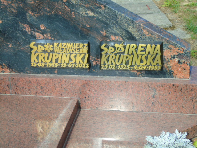 Irena Krupińska 1925 Białystok - Grobonet - Wyszukiwarka osób pochowanych