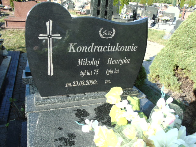 Mikołaj Kondraciuk 1930 Białystok - Grobonet - Wyszukiwarka osób pochowanych