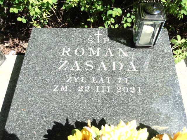 Roman Zasada 1949 Białystok - Grobonet - Wyszukiwarka osób pochowanych
