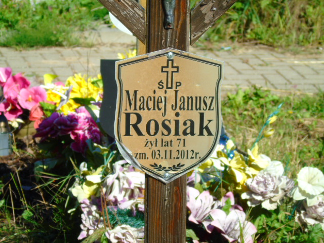Maciej Rosiak 1941 Białystok - Grobonet - Wyszukiwarka osób pochowanych