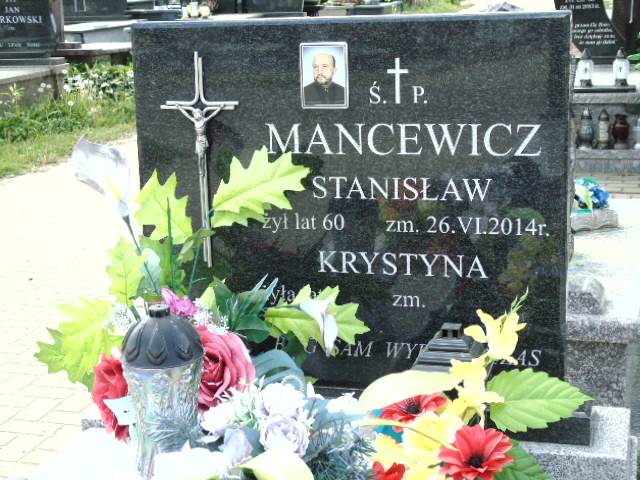Stanisław Mancewicz 1954 Białystok - Grobonet - Wyszukiwarka osób pochowanych