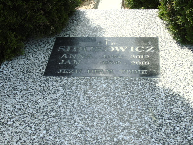 Anna Sidorowicz 1934 Białystok - Grobonet - Wyszukiwarka osób pochowanych