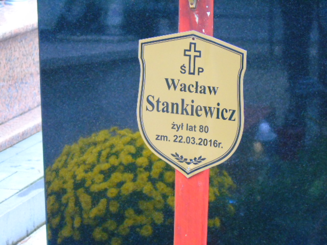 Wacław Stankiewicz 1936 Białystok - Grobonet - Wyszukiwarka osób pochowanych