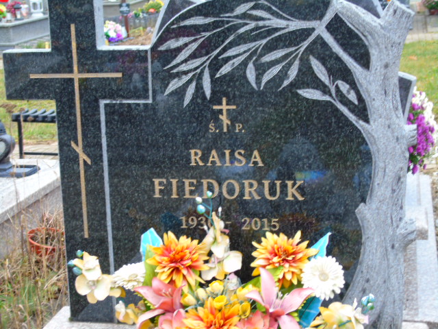 Raisa Fiedoruk 1930 Białystok - Grobonet - Wyszukiwarka osób pochowanych